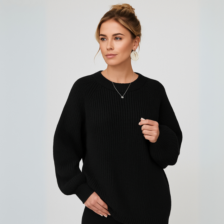 Women's Oversized Chunky Knit Sweater for Casual Wear