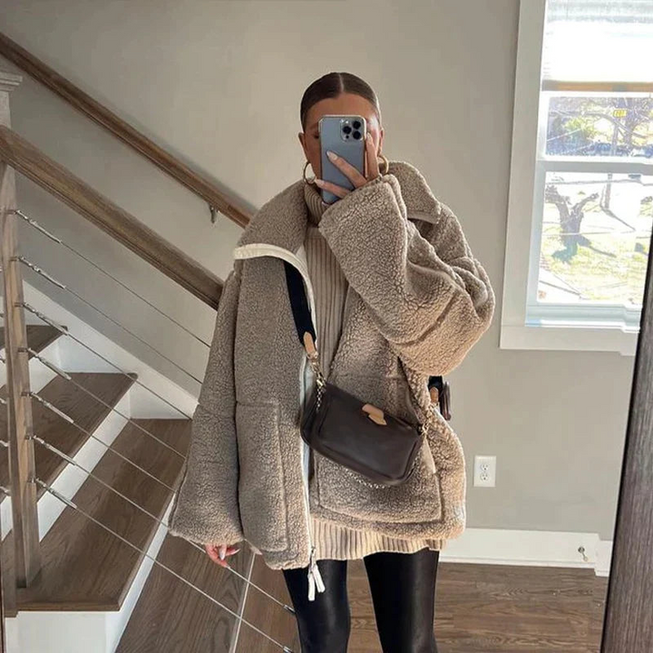 Women's Oversized Jacket – Winter Coat with Relaxed Fit
