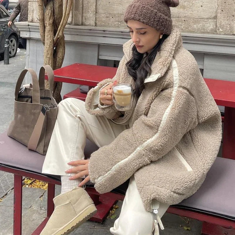 Women's Oversized Jacket – Winter Coat with Relaxed Fit