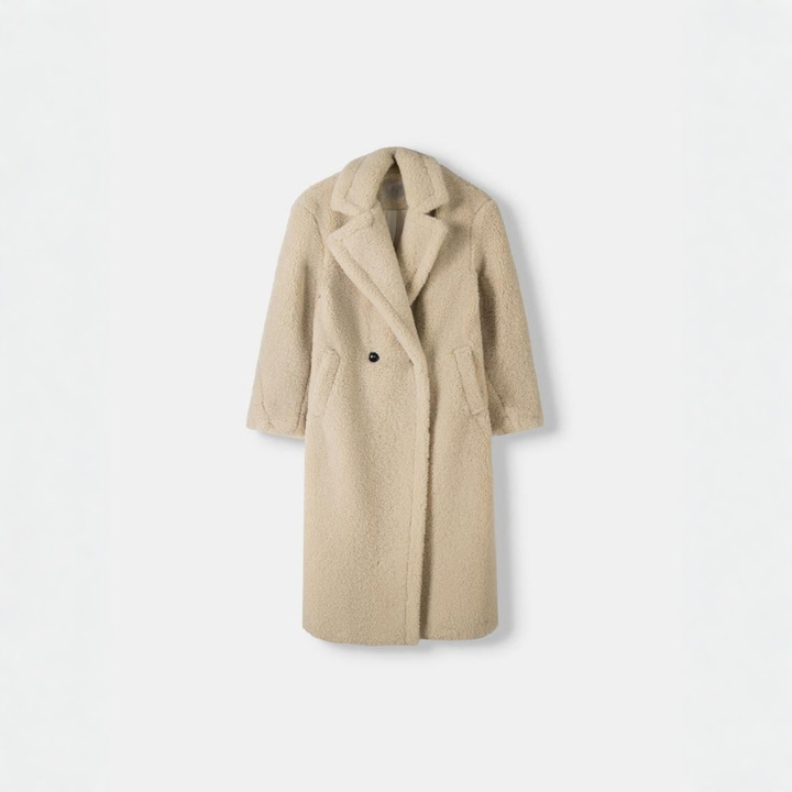 Women's Oversized Teddy Coat – Double-Breasted Winter Layer