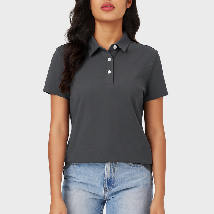 Women's Polo Shirt - Classic Cotton Short Sleeve for Casual and Active Wear