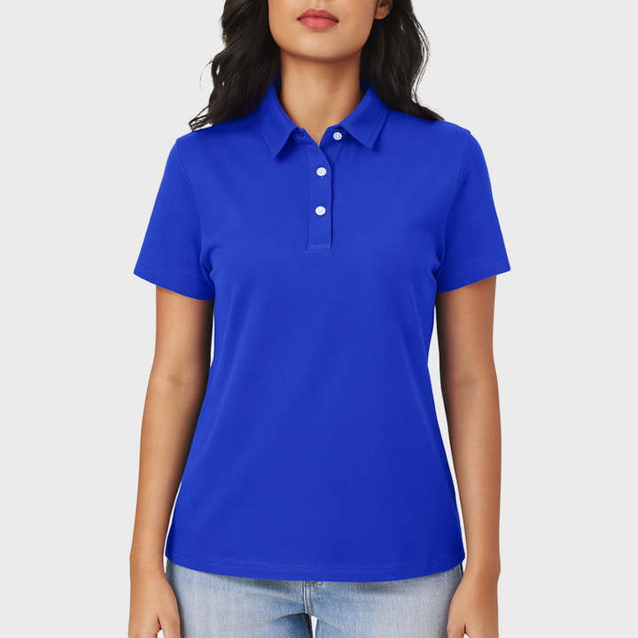 Women's Polo Shirt - Classic Cotton Short Sleeve for Casual and Active Wear