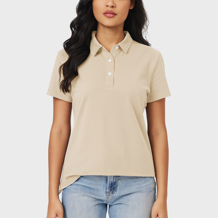 Women's Polo Shirt - Classic Cotton Short Sleeve for Casual and Active Wear