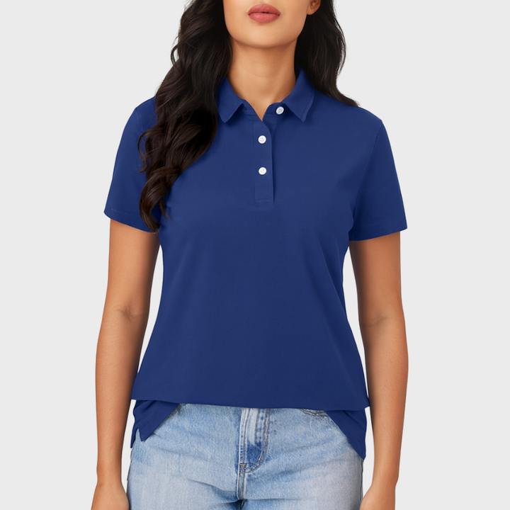 Women's Polo Shirt - Classic Cotton Short Sleeve for Casual and Active Wear