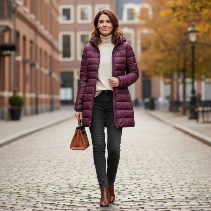 Women's Puffer Jacket - Packable Winter Coat