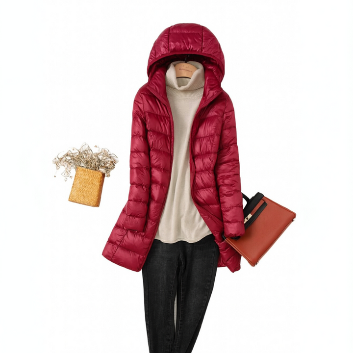 Women's Puffer Jacket - Packable Winter Coat