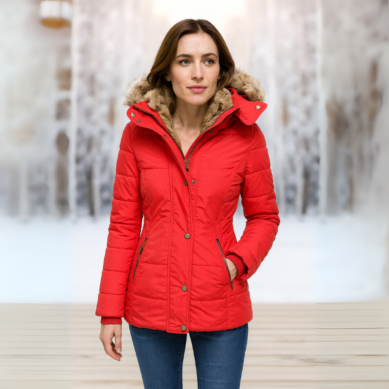 Women's Puffer Jacket Hooded Style Winter Coat
