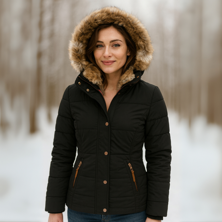 Women's Puffer Jacket Hooded Style Winter Coat