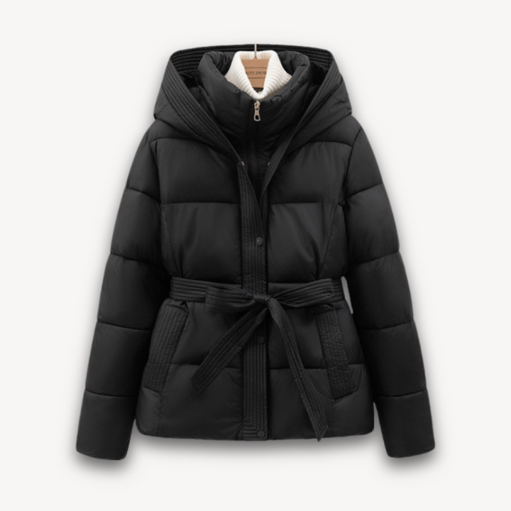 Women's Puffer Jacket - Stylish Winter Coat with Hood