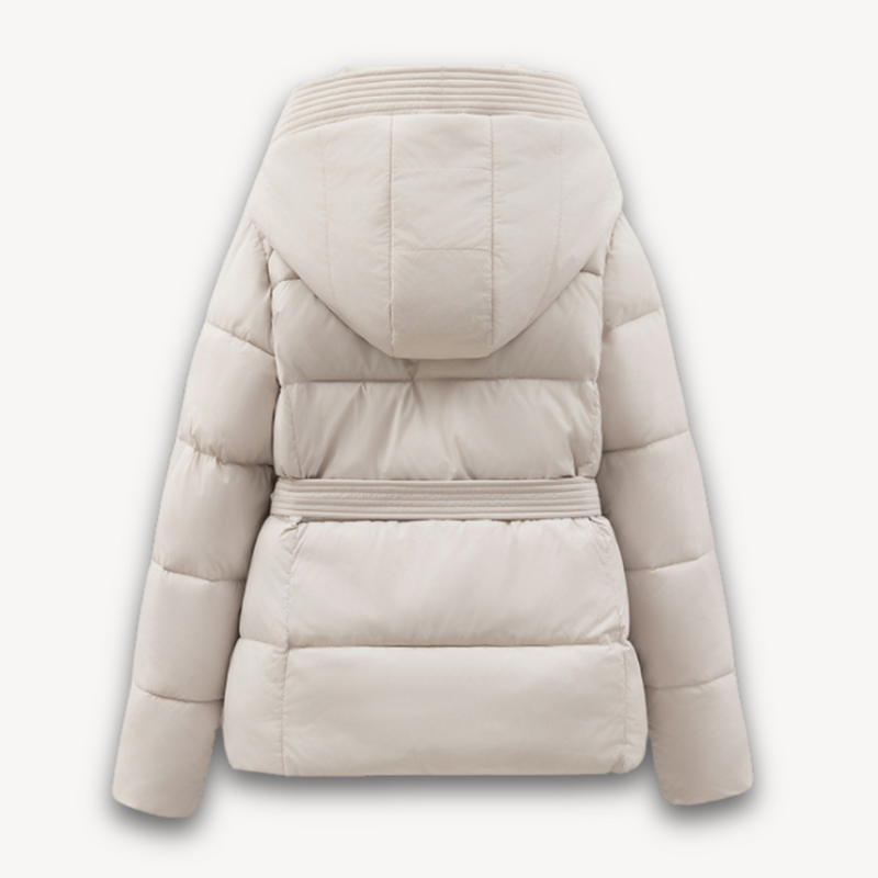 Women's Puffer Jacket - Stylish Winter Coat with Hood