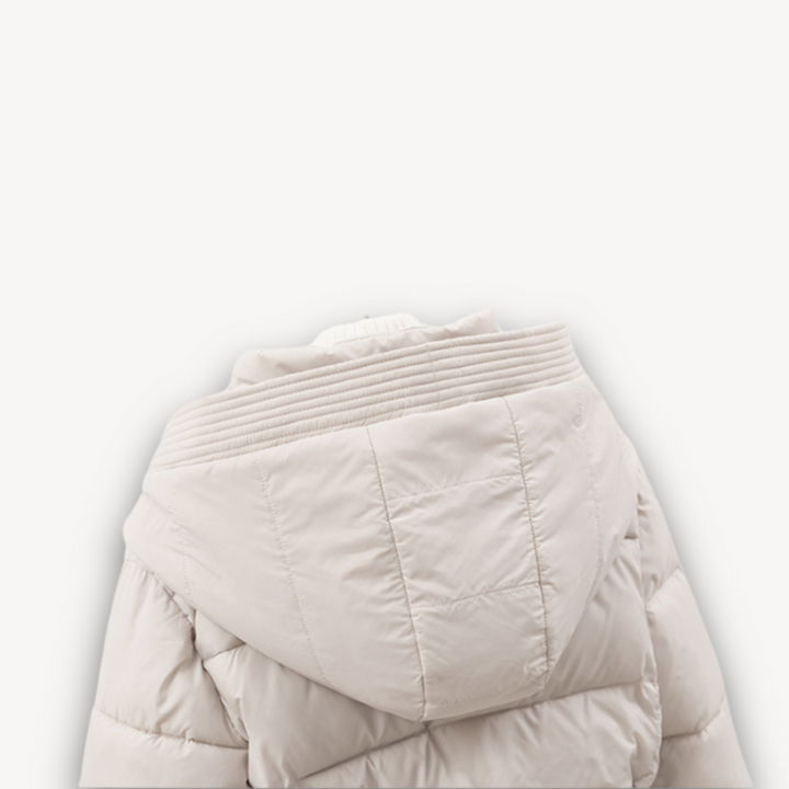 Women's Puffer Jacket - Stylish Winter Coat with Hood