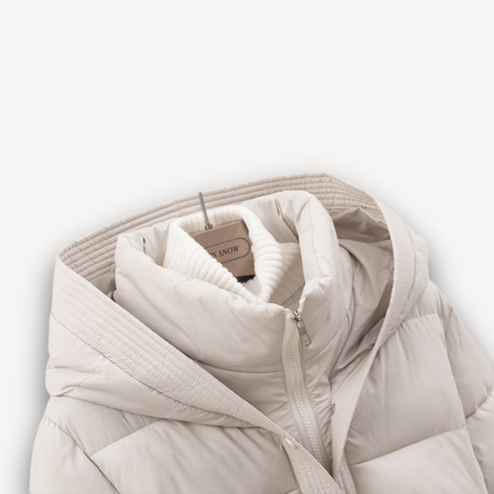 Women's Puffer Jacket - Stylish Winter Coat with Hood