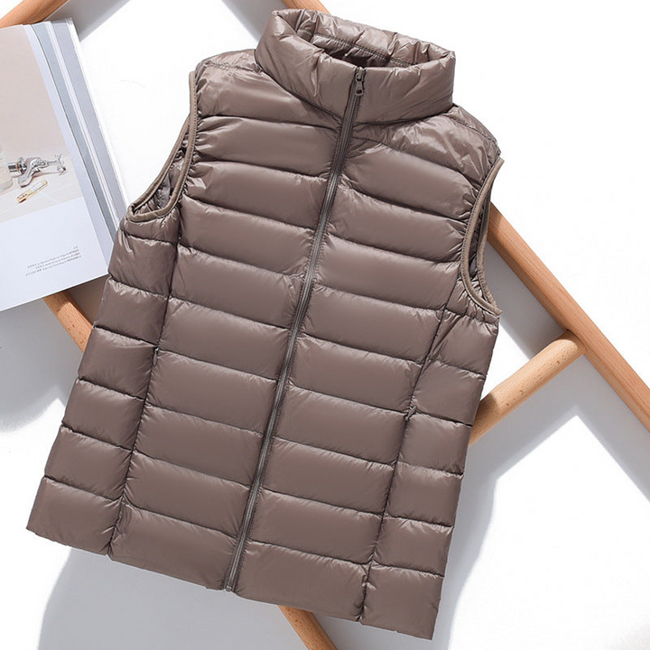 Women's Puffer Vest Stylish Layering Outerwear