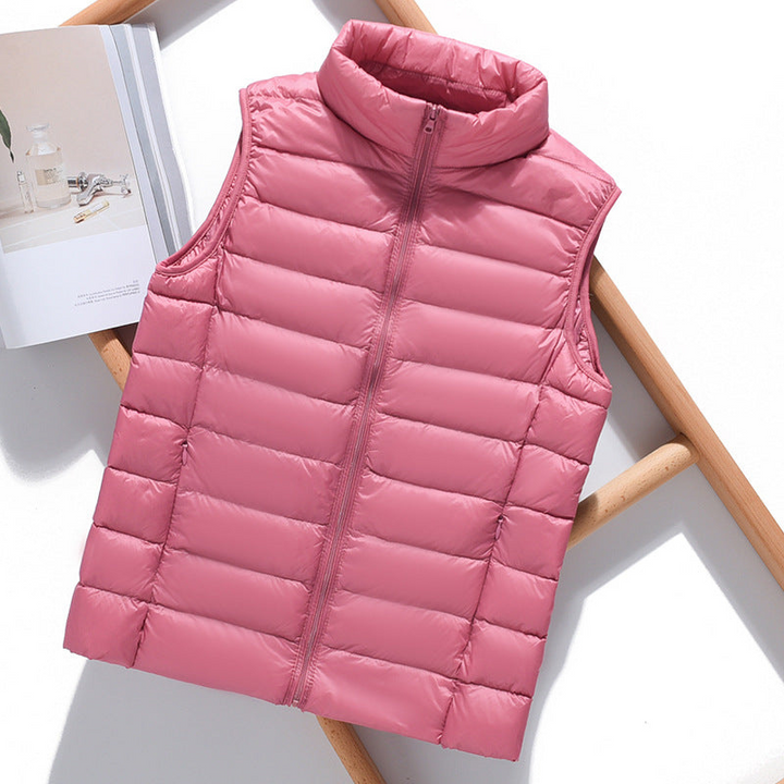 Women's Puffer Vest Stylish Layering Outerwear