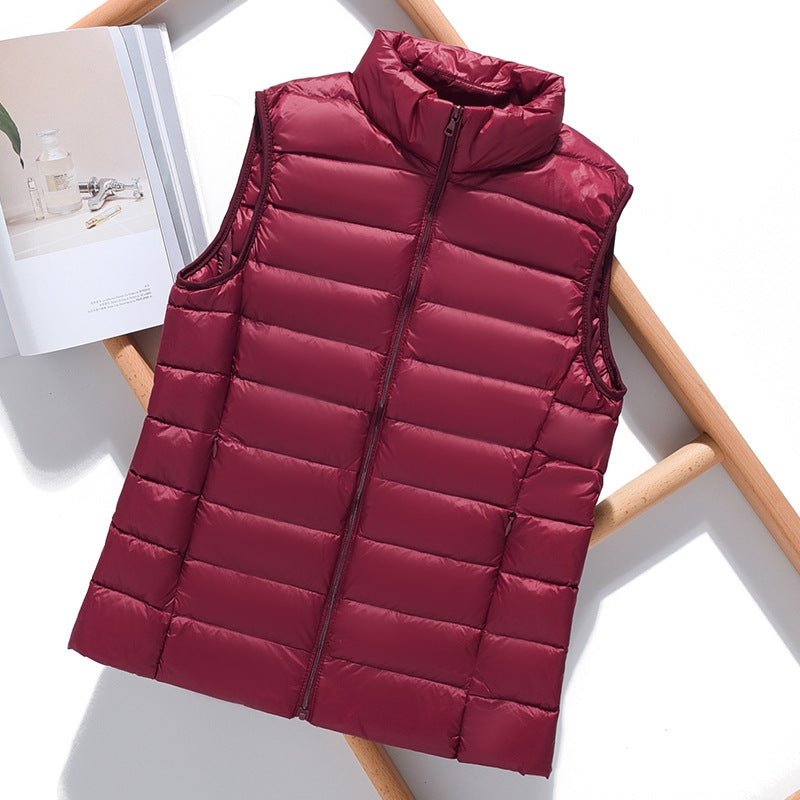Women's Puffer Vest Stylish Layering Outerwear