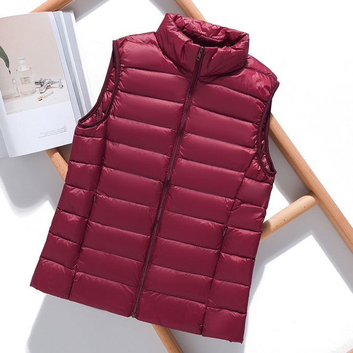 Women's Puffer Vest Stylish Layering Outerwear