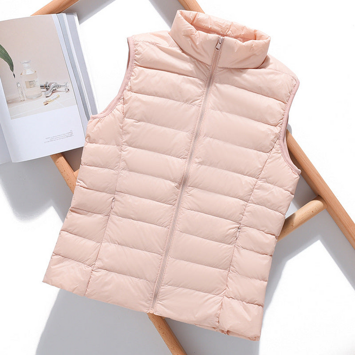 Women's Puffer Vest Stylish Layering Outerwear
