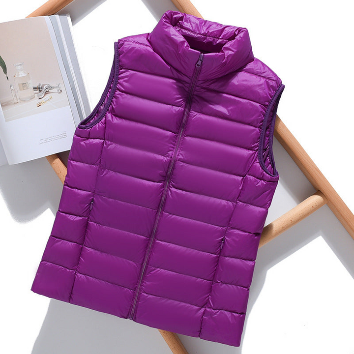 Women's Puffer Vest Stylish Layering Outerwear