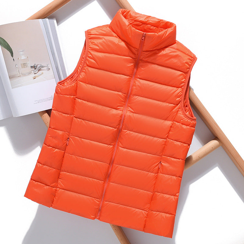 Women's Puffer Vest Stylish Layering Outerwear