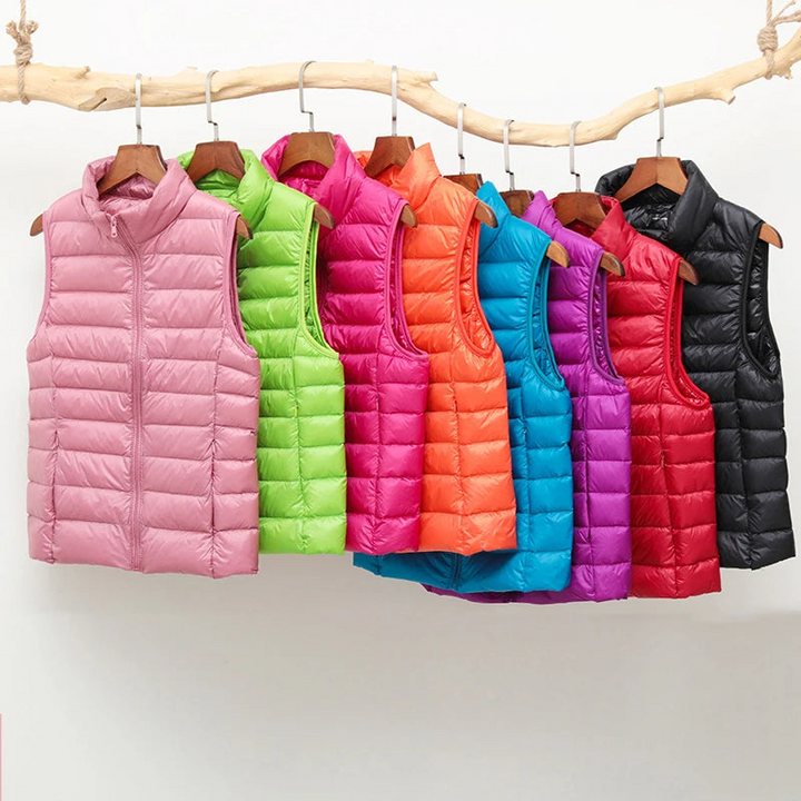 Women's Puffer Vest Stylish Layering Outerwear