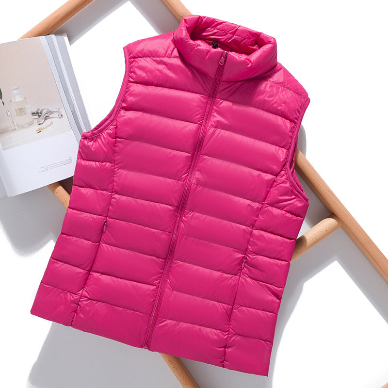 Women's Puffer Vest Stylish Layering Outerwear