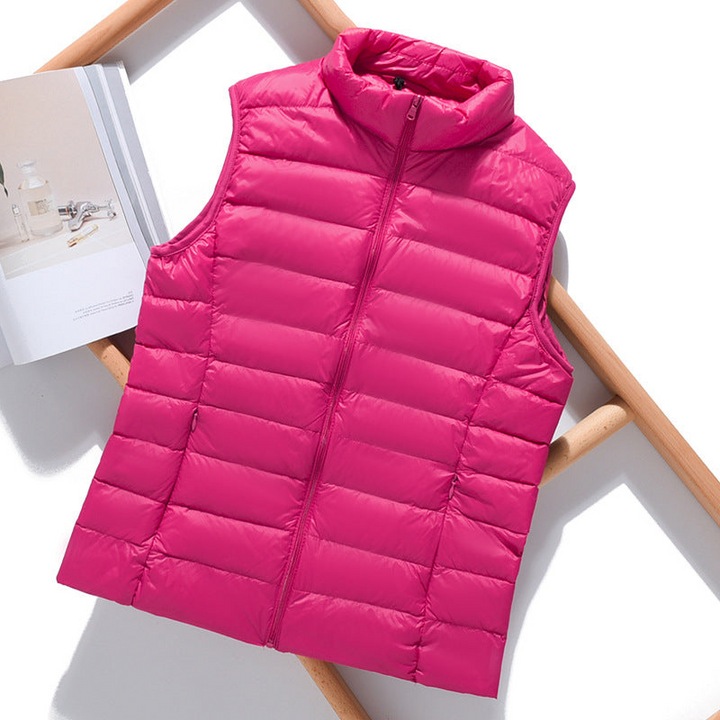 Women's Puffer Vest Stylish Layering Outerwear