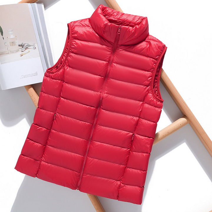 Women's Puffer Vest Stylish Layering Outerwear