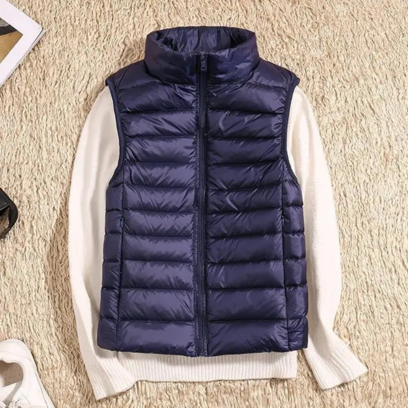Women's Puffer Vest – Casual Sleeveless Jacket for Layering