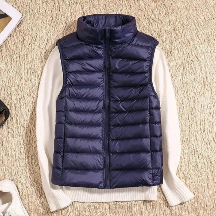 Women's Puffer Vest – Casual Sleeveless Jacket for Layering