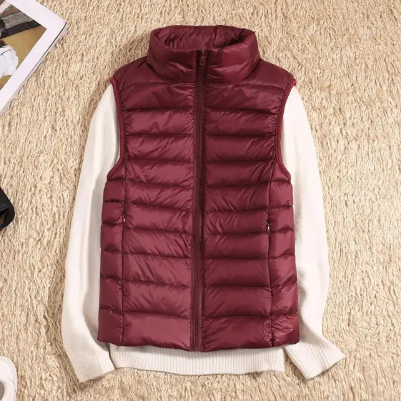 Women's Puffer Vest – Casual Sleeveless Jacket for Layering
