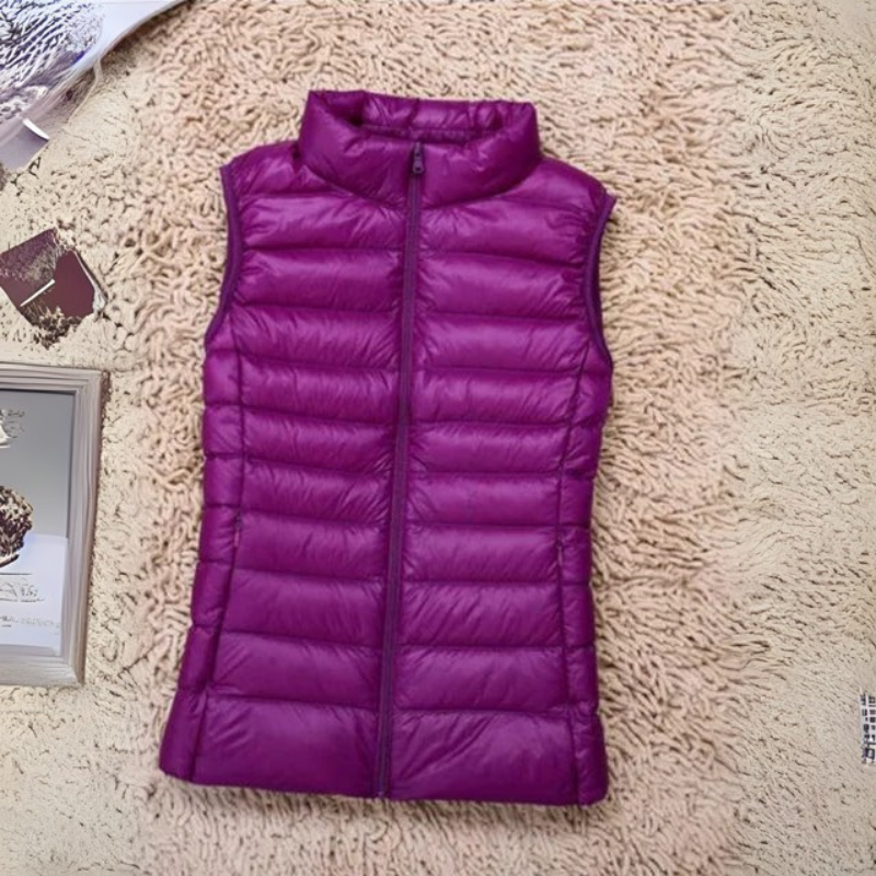 Women's Puffer Vest – Casual Sleeveless Jacket for Layering