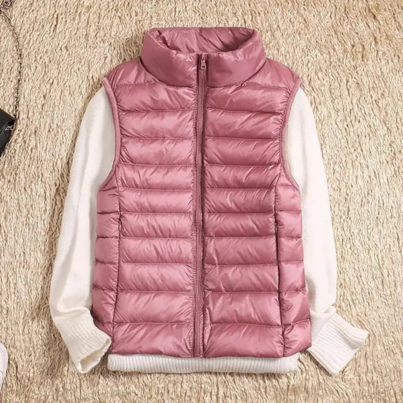 Women's Puffer Vest – Casual Sleeveless Jacket for Layering