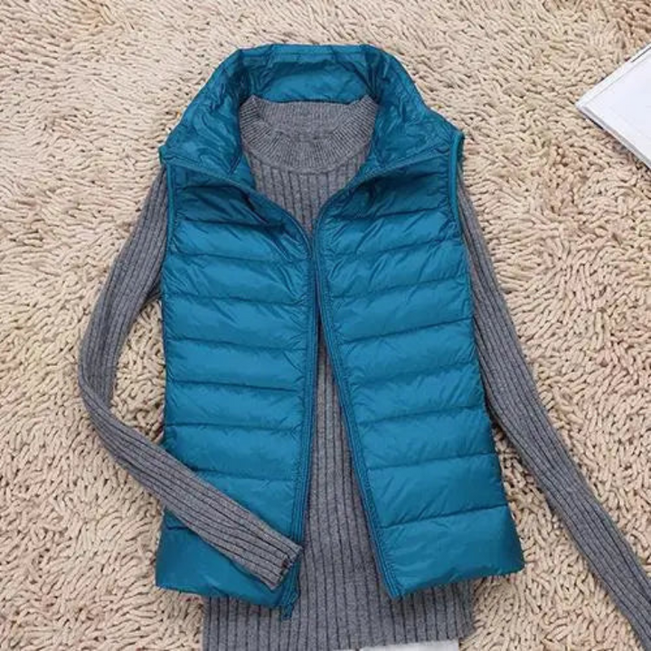 Women's Puffer Vest – Casual Sleeveless Jacket for Layering