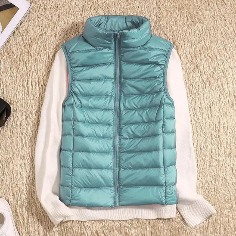 Women's Puffer Vest – Casual Sleeveless Jacket for Layering