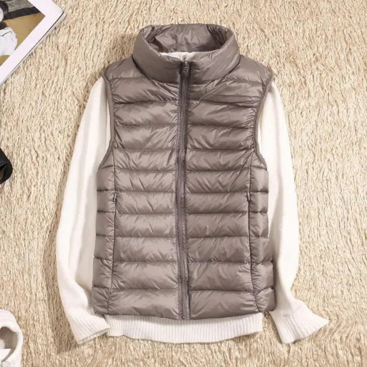 Women's Puffer Vest – Casual Sleeveless Jacket for Layering
