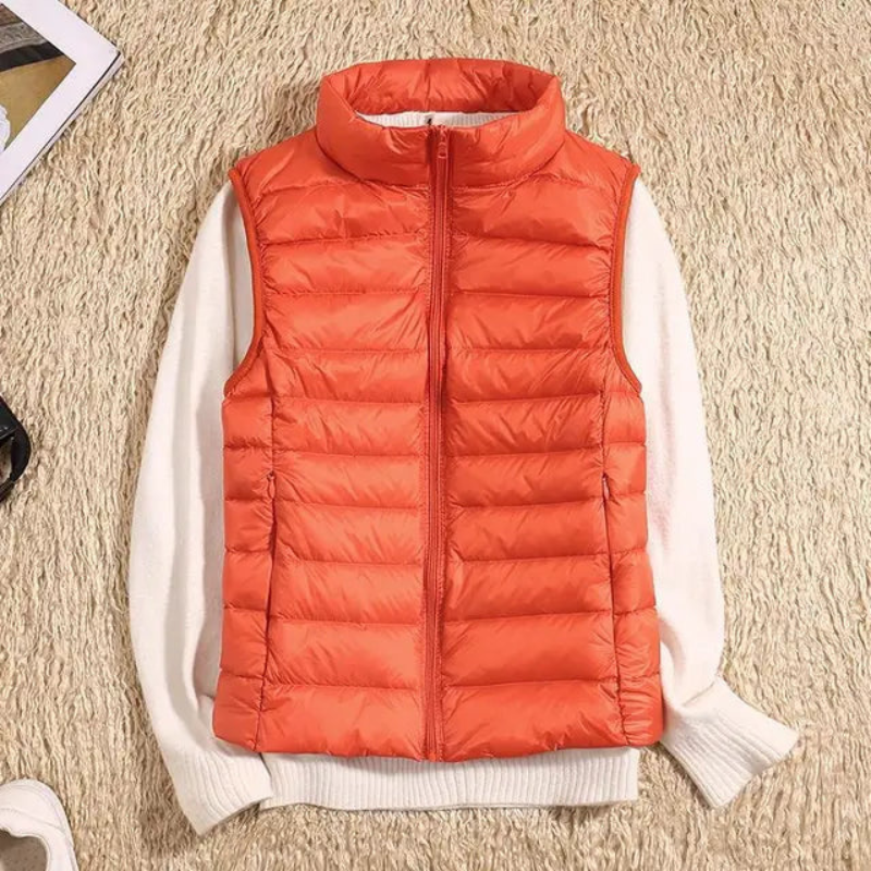 Women's Puffer Vest – Casual Sleeveless Jacket for Layering