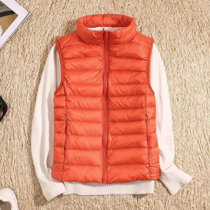 Women's Puffer Vest – Casual Sleeveless Jacket for Layering