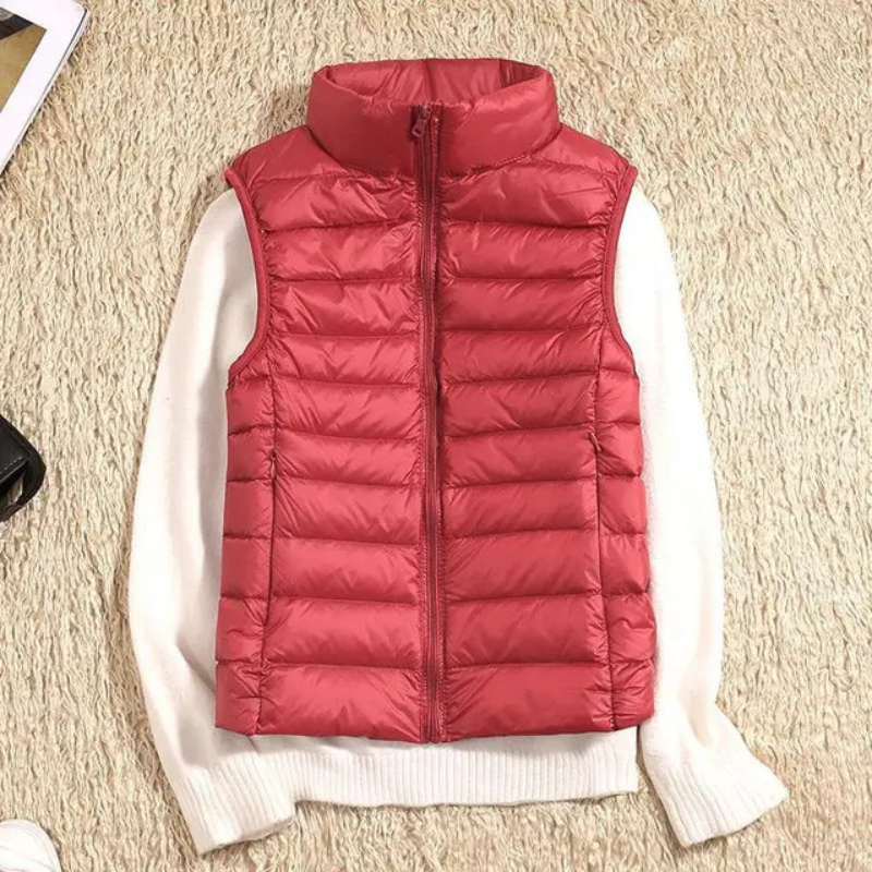 Women's Puffer Vest – Casual Sleeveless Jacket for Layering