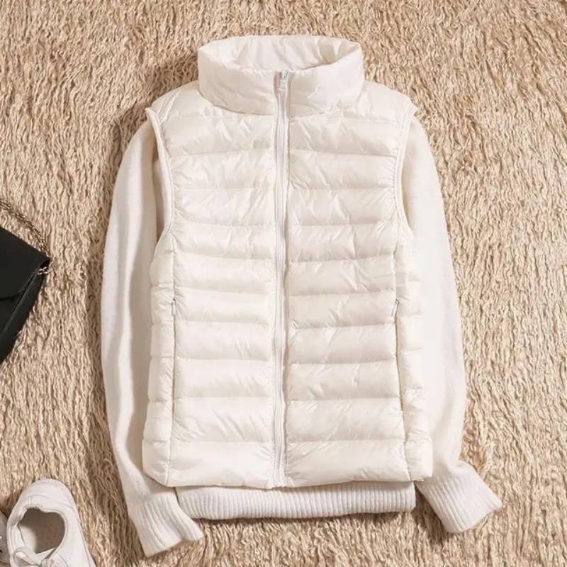 Women's Puffer Vest – Casual Sleeveless Jacket for Layering