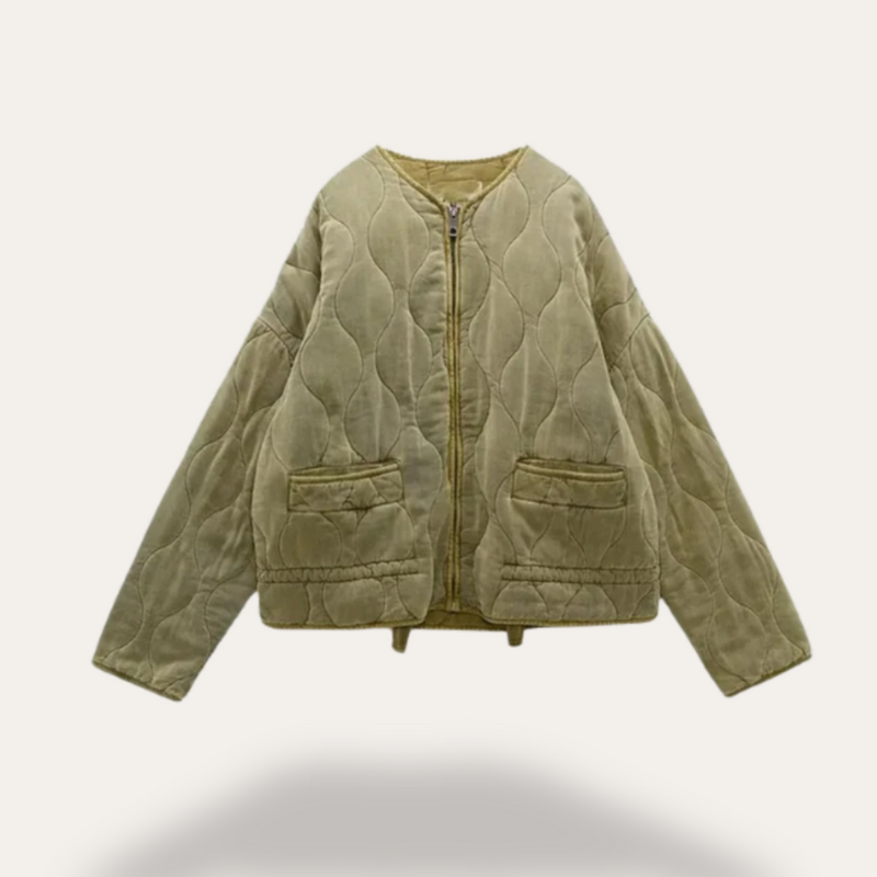 Women's Quilted Puffer Jacket - Stylish Coat for Winter
