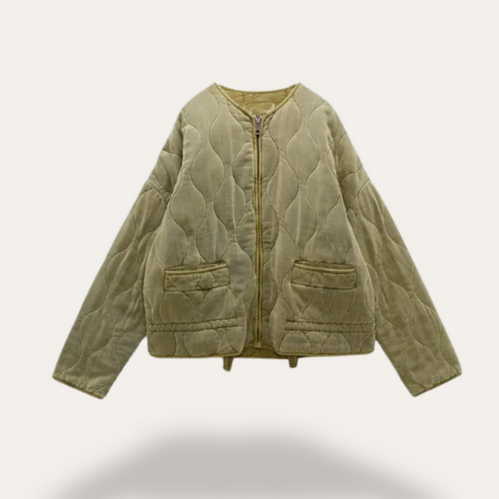Women's Quilted Puffer Jacket - Stylish Coat for Winter