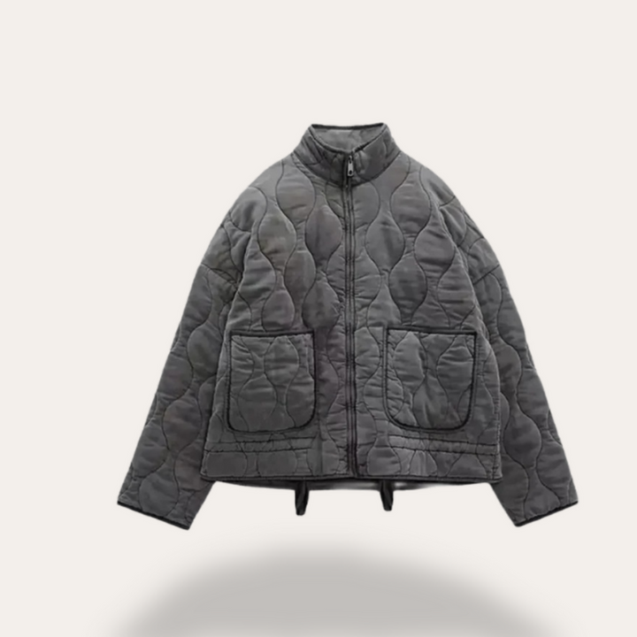 Women's Quilted Puffer Jacket - Stylish Coat for Winter