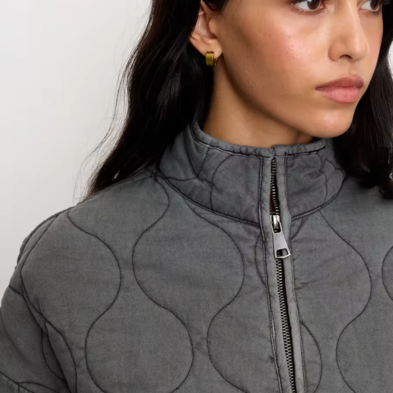 Women's Quilted Puffer Jacket - Stylish Coat for Winter