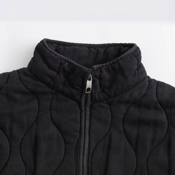 Women's Quilted Puffer Jacket - Stylish Coat for Winter