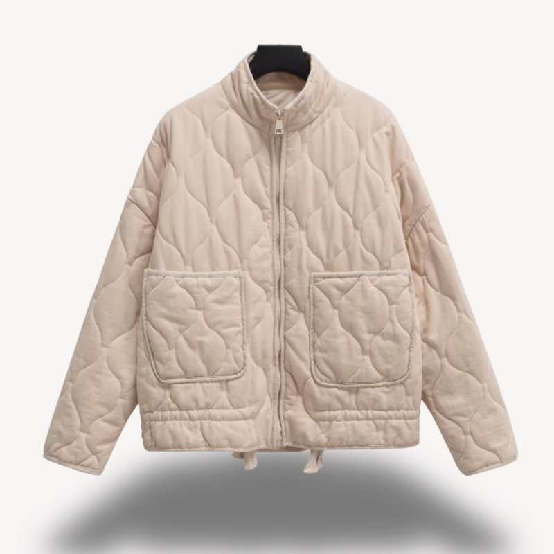 Women's Quilted Puffer Jacket - Stylish Coat for Winter