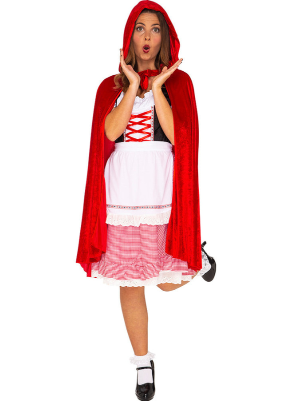 Women's Red Riding Hood Deluxe Costume for Halloween