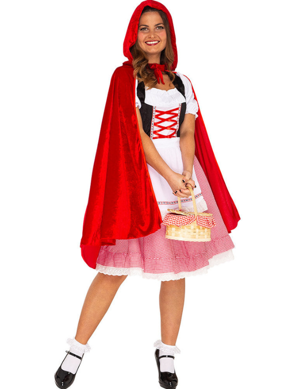 Women's Red Riding Hood Deluxe Costume for Halloween