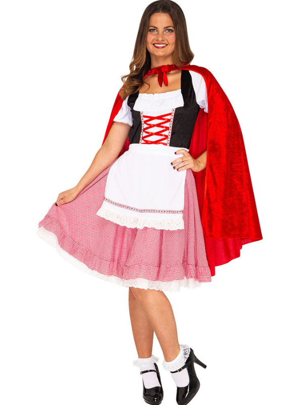 Women's Red Riding Hood Deluxe Costume for Halloween