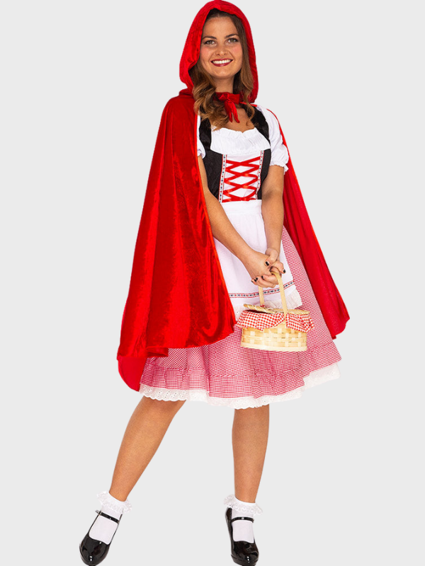 Women's Red Riding Hood Deluxe Costume for Halloween
