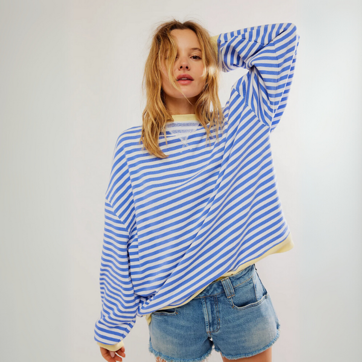 Women's Striped Sweater for Everyday Wear